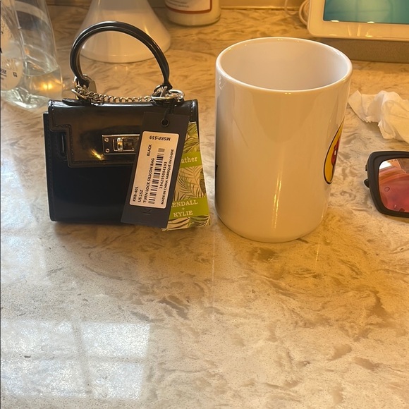 Chic Black Mini Bag with Gold Hardware - Picture 3 of 4